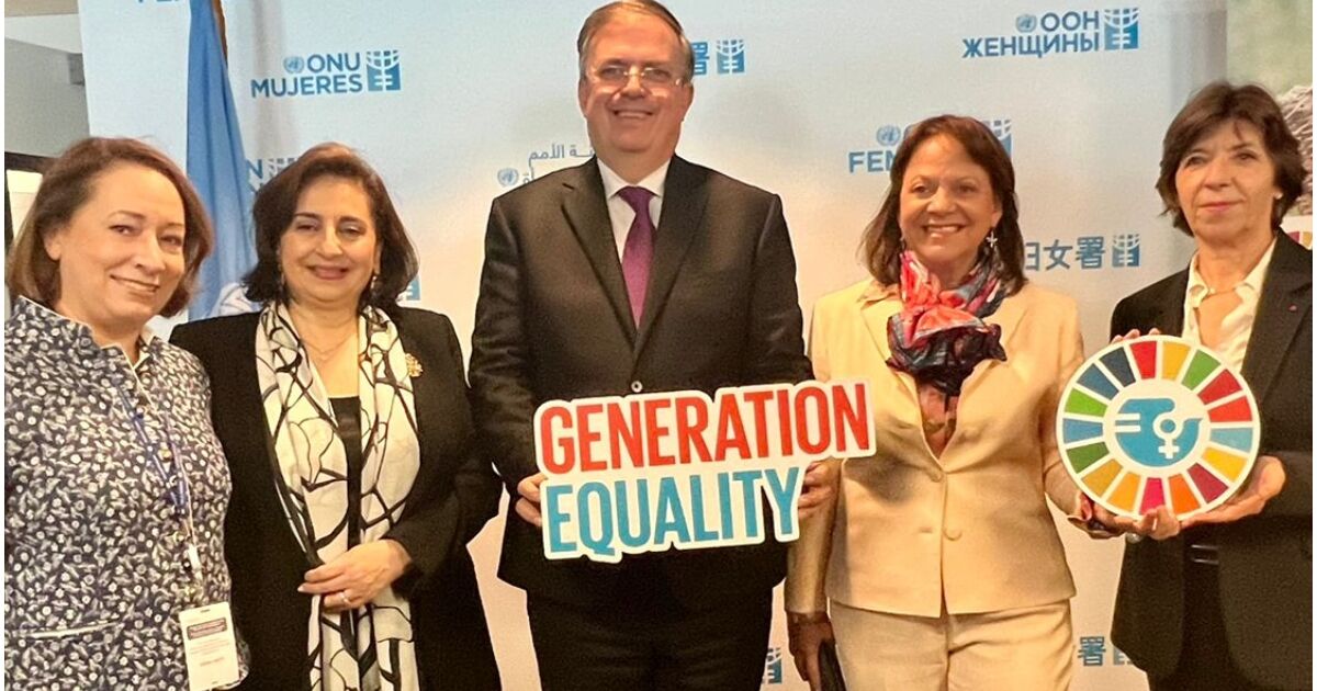 Ebrard announces the "Ellas Fund" at the UN to finance women's projects