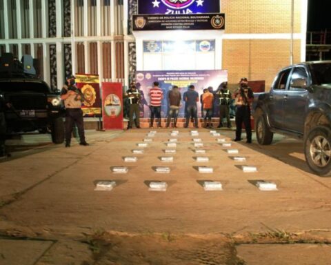 FANB arrests four subjects with 32 panels of cocaine in Zulia