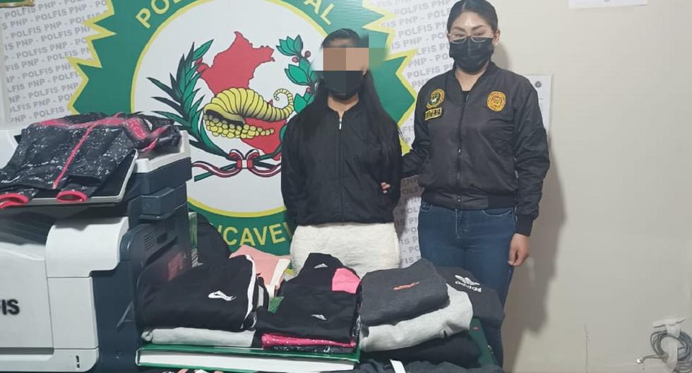 Fake sports clothes circulate in the city of Huancavelica