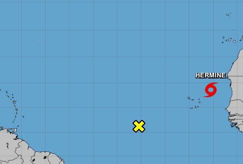 Forms near Cape Verde Hermine, the eighth tropical storm