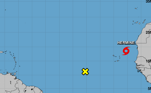 Forms near Cape Verde Hermine, the eighth tropical storm