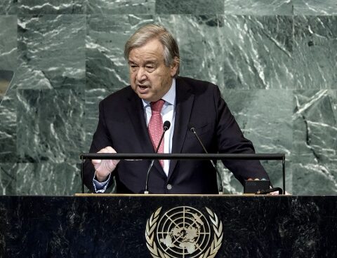 Guterres issued a strong warning to world leaders: "the world is in danger"