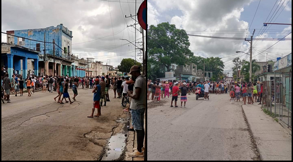 Hundreds of people took to the streets of Havana to protest the long blackout that Cuba is experiencing