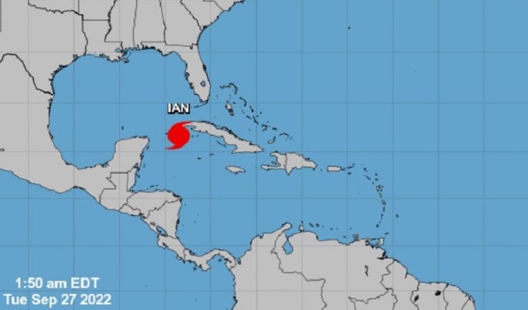 huracán Ian, Cuba, NHC