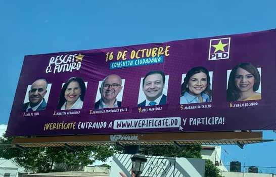 In Santiago they remove the fence promoting PLD candidates