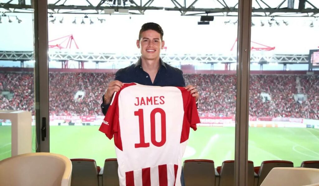 James Rodríguez, summoned for Olympiakos match this weekend