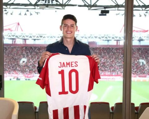 James Rodríguez, summoned for Olympiakos match this weekend
