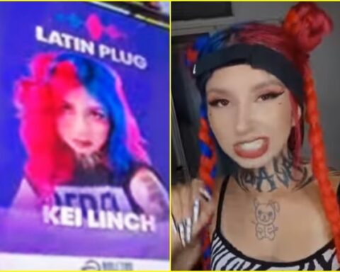 Kei Linch, la Joven de “Relocos, papi; relocos” apareció en el Times Square en Nueva York