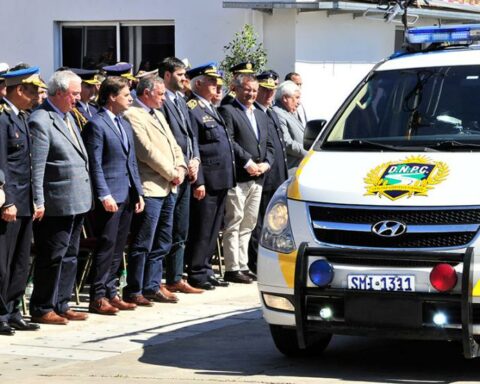 Lacalle Pou witnessed the ceremony for the 68th anniversary of the Highway Police
