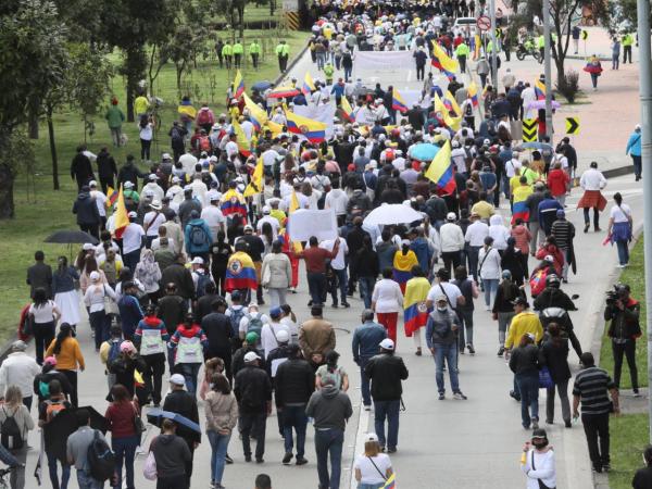 Marches against Petro reforms: this is how the day progresses