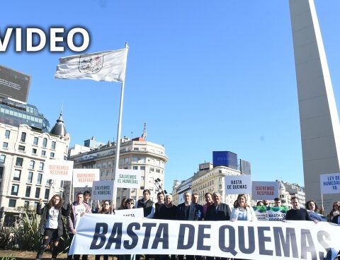 Mayors from Santa Fe demanded in the Obelisk the cessation of burning in the Delta