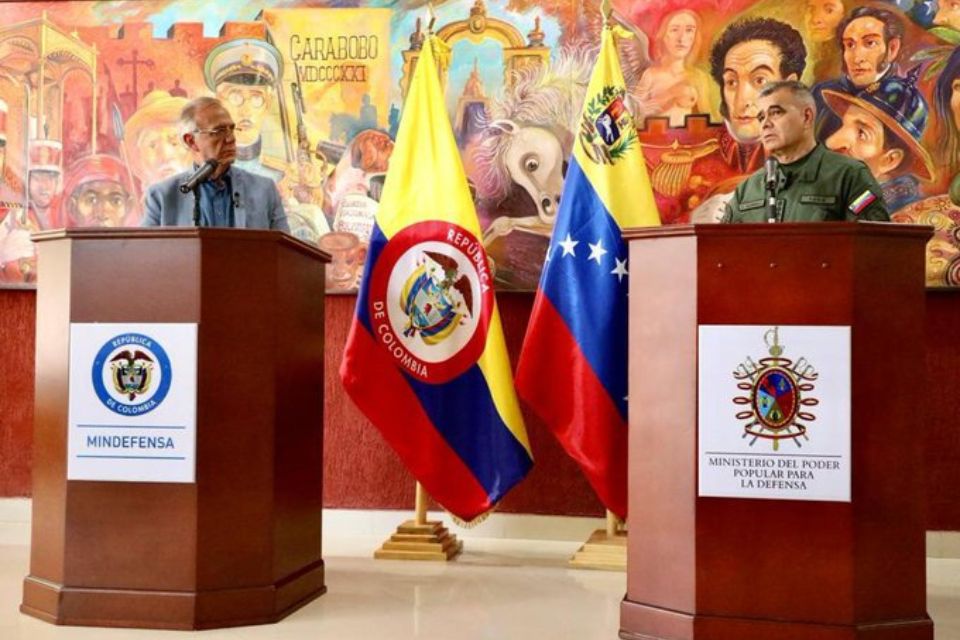 Ministers of Defense of Colombia and Venezuela agree to install binational tables