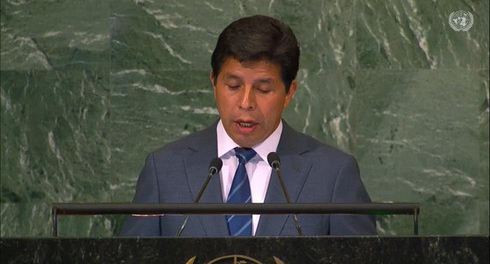 Pedro Castillo announces to the UN that Peru will open a diplomatic representation in Palestine