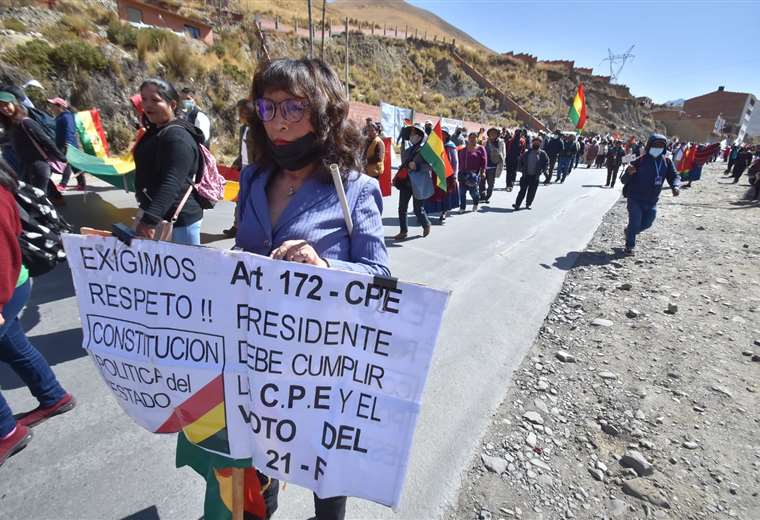 Some 17 educational units from two areas of La Paz will hold classes on Monday until 10:30 a.m. for a coca march