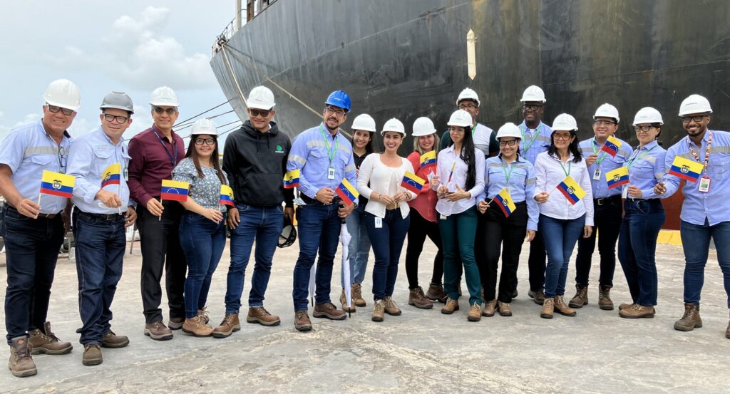 The first vessel with raw material from Pequiven arrived at Monómeros