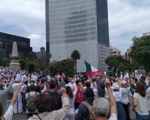 "The government's strategy has failed", they claim during the March for Peace