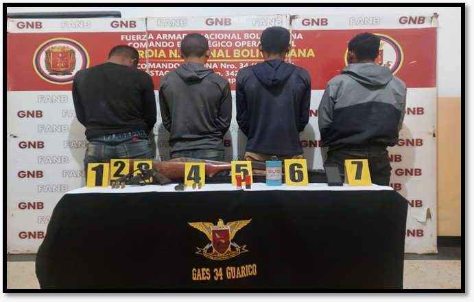 They caught four from the Tren del Llano denounced for extortion