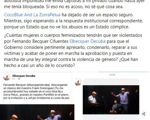 They denounce the impunity of the troubadour Fernando Bécquer, accused of sexual abuse
