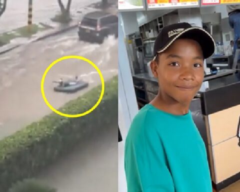 They gave him clothes, shoes and he told his story, the boy who jumped into the water current with an inflatable mattress in Valledupar