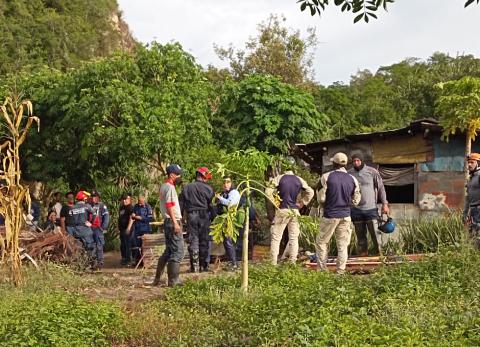 They rescued the body of a child dragged by the Chapellín ravine