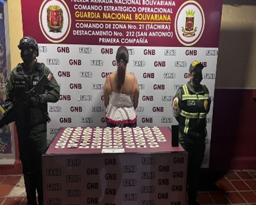 They seized a woman lined with 78 finger cots of cocaine