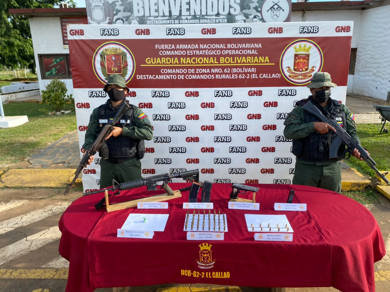 They shot down two from the Guayana Train who were carrying an AR-15 rifle