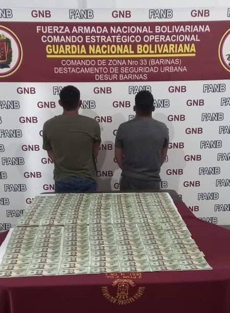 Two individuals arrested for currency counterfeiting in Barinas