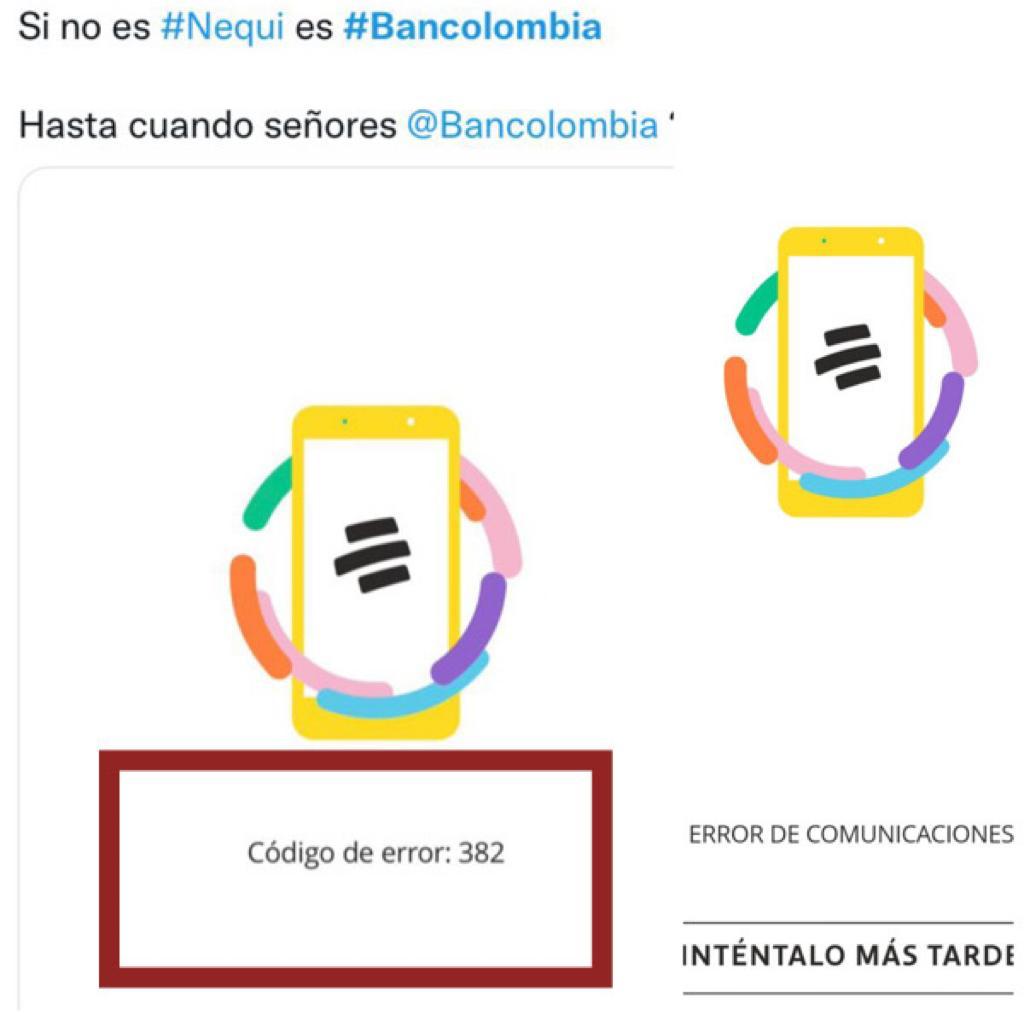 Bancolombia error 382