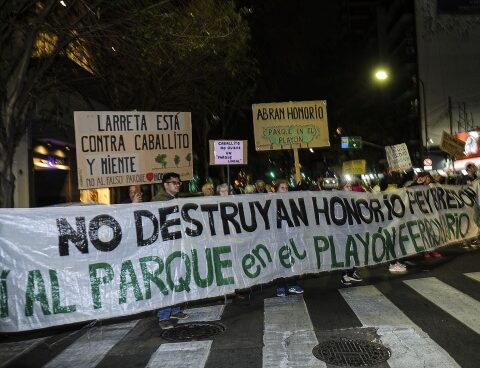 "Caravan" of residents in Caballito in rejection of the Linear Park projected by the GCBA
