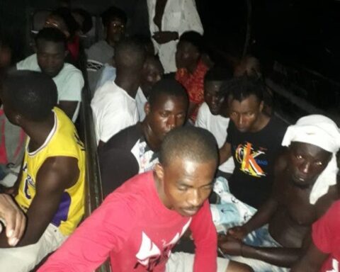 The illegal Haitians were taken to the Migration Center that operates in Haina