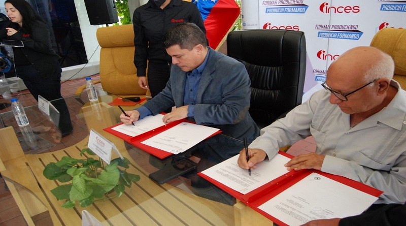 Agreement signed between Inces and Belize Employment Training Center