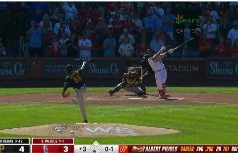 Albert Pujols hit his 702nd career home run