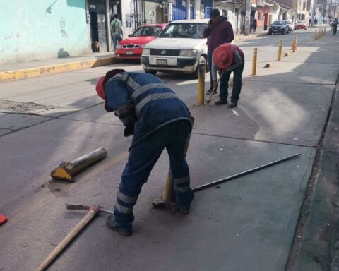 Almost a year after installation, today the removal of bike paths begins in Huancayo