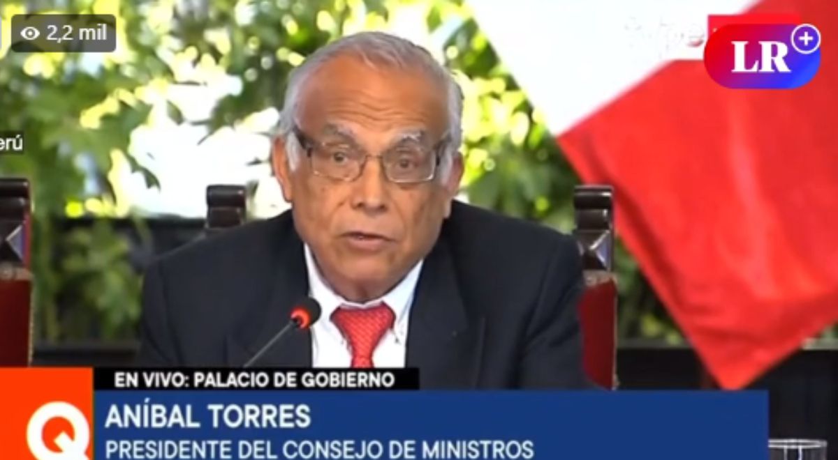 Aníbal Torres LIVE: Prime Minister and his cabinet offer a press conference