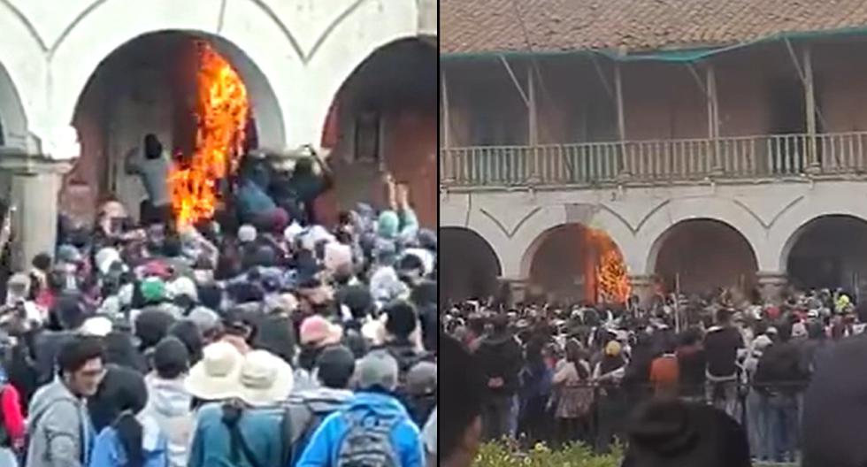 Ayacucho: protesters set fire to Huamanga University on second day of strike (VIDEO)