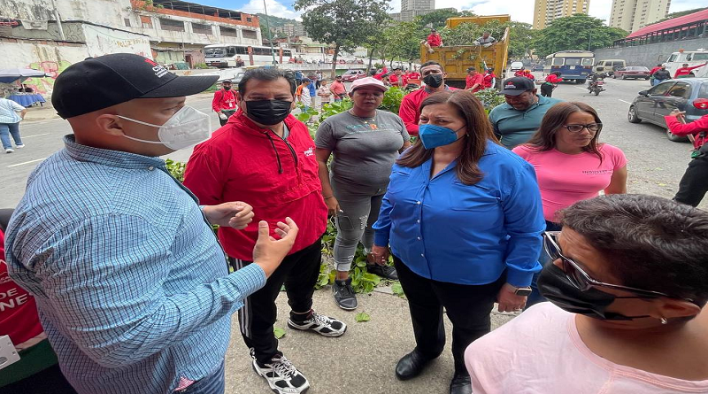 Inspeccionan trabajos de embellecimiento en Intercomunal Valle-Coche de Caracas