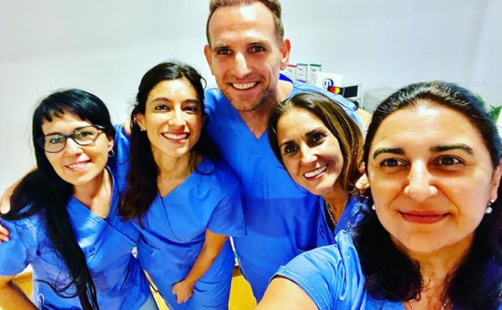 Bruno Szyferman posted on Instagram that he "shared" the operating room with the doctor who operated on Lacalle Pou in 2021