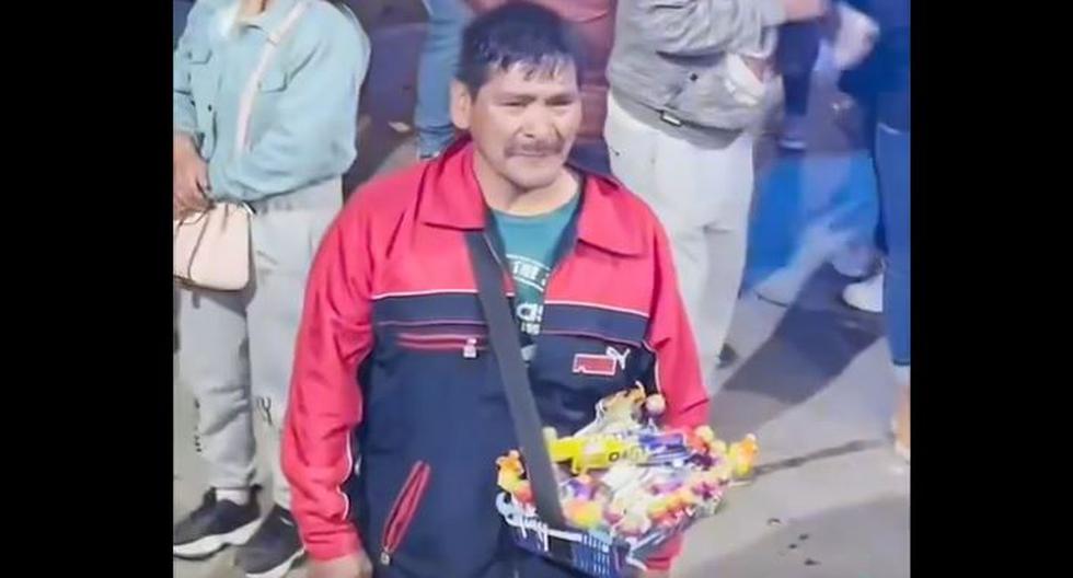 Carlos, the candy seller who went viral by crying over a song in concert