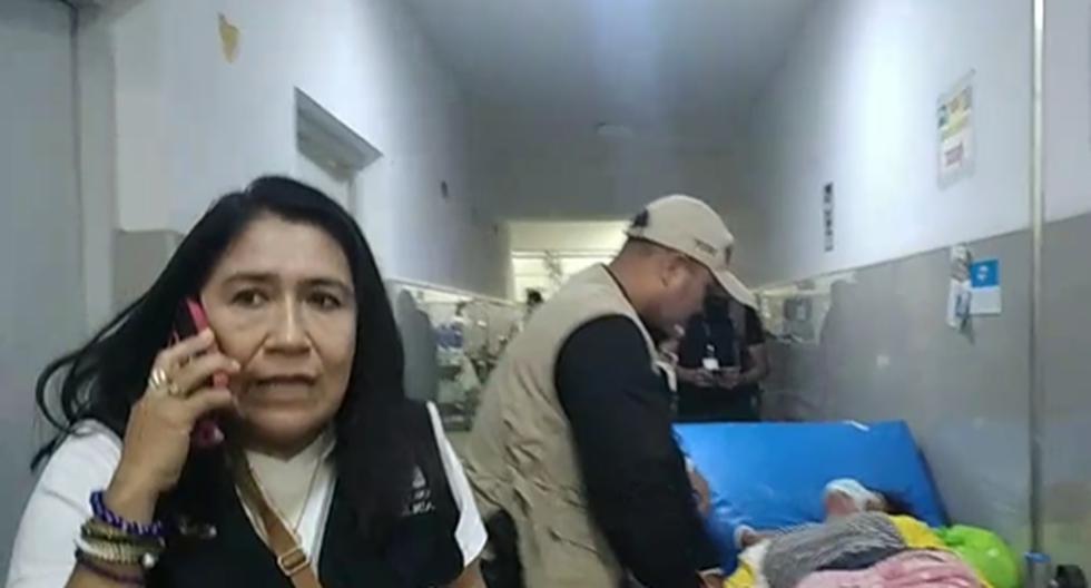 Chiclayo: Doctors abandon a patient in the hospital emergency area (VIDEO)
