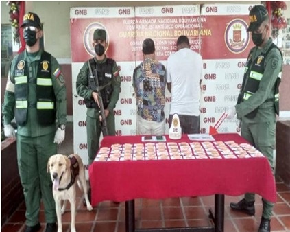 Colombian expelled 63 finger cots of cocaine in a Calabozo clinic