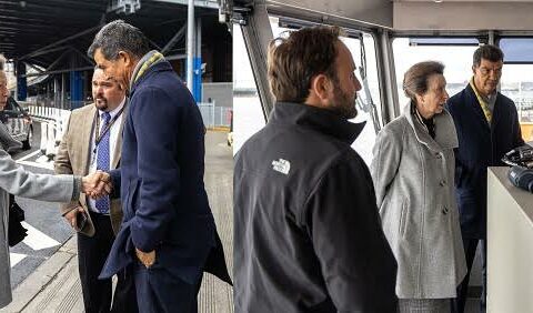 DOT Commissioner Accompanies Princess England During Ferry-NY Tour