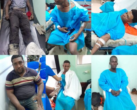 Dead and injured by lightning identified in construction of the border wall in Dajabón