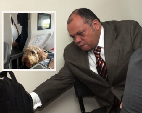 Father of Luis Andrés Colmenares confronted a woman who was traveling with her dog by plane