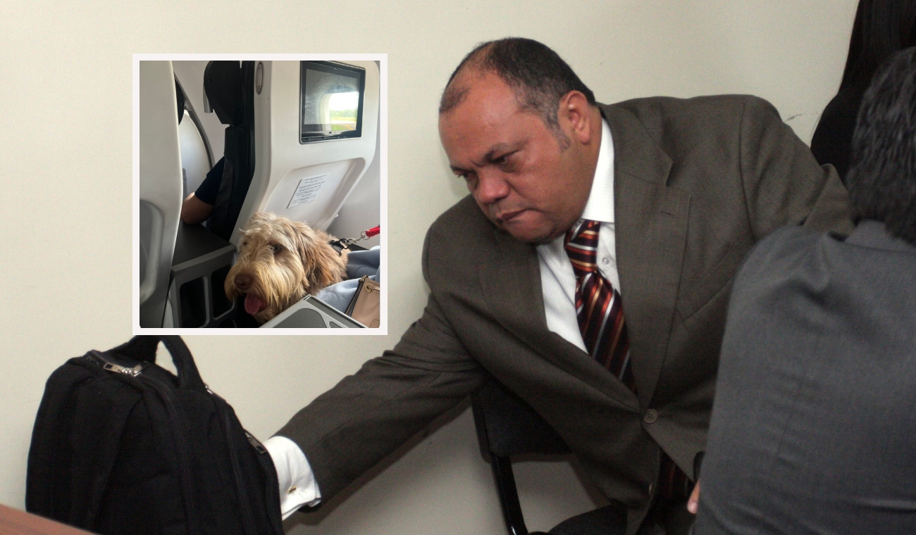 Father of Luis Andrés Colmenares confronted a woman who was traveling with her dog by plane