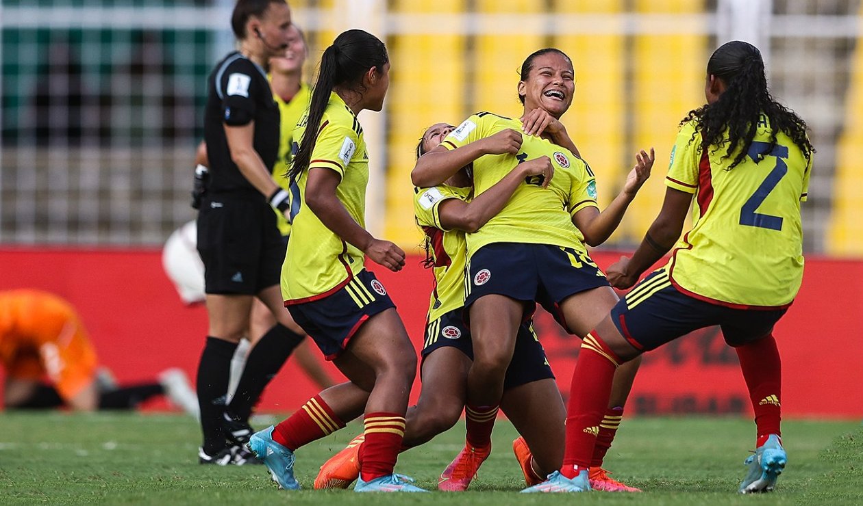 For the title: Starter of Colombia for the final of the U-17 Women's World Cup