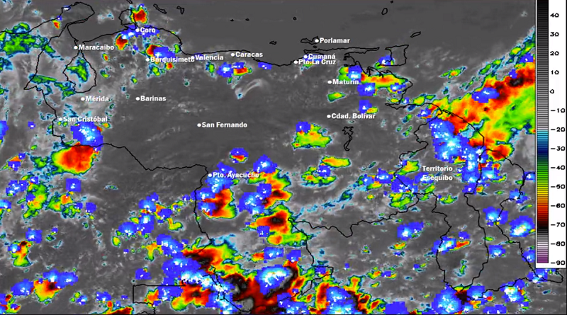 Inameh confirma pronóstico de lluvias o chubascos en 9 estados durante la tarde-noche de este viernes