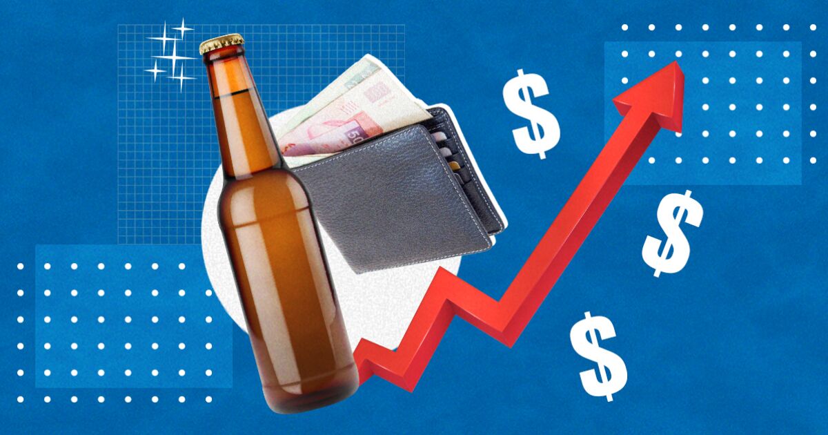 Inflation does not spare even beer;  has its biggest rise in 12 years