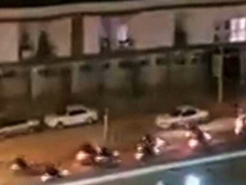Iranian security forces attack a hospital and a university residence