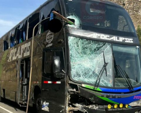 Jauja: Viga kills a passenger who was traveling on the second floor of the bus (PHOTOS)