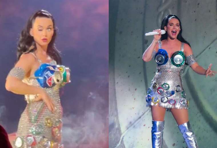 Katy Perry loses an eyelid in the middle of a concert and is unable to open her eye